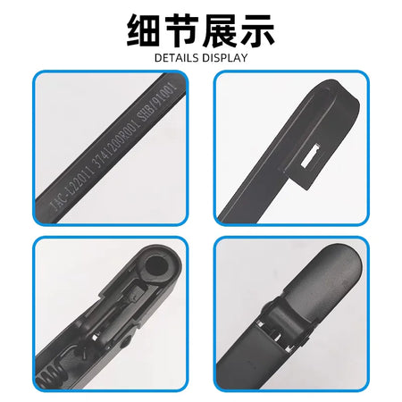 Front Wiper Arm And Blade Set With Rubber For JAC Sunray 3741200R001 by InterCyprus Trading Ltd