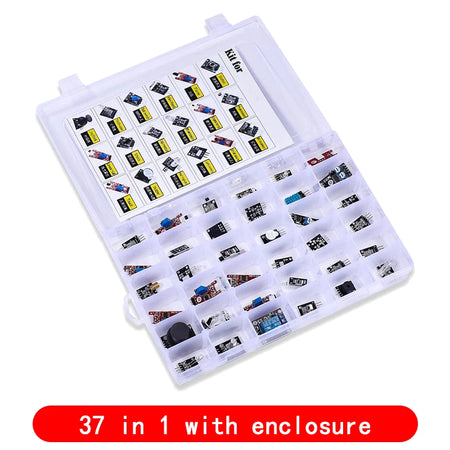 For Arduino 45 in 1 Sensors Modules Starter Kit &ndash; Extensive Range of Sensors 37 in 1 with case