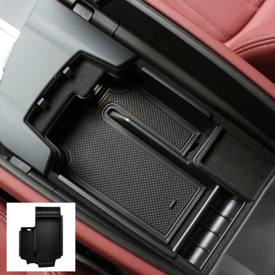 Armrest Storage Box For BMW 5 Series G30 G31 ABS Plastic Organizer Direct Replacement