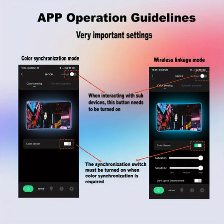 RGBIC TV Backlight Strip AR Sensor &ndash; Screen Color Sync