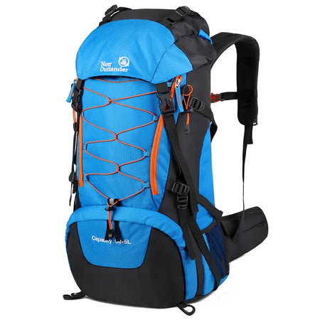 WESTTUNE Waterproof Climbing Backpack 65L &ndash; Large Capacity Blue