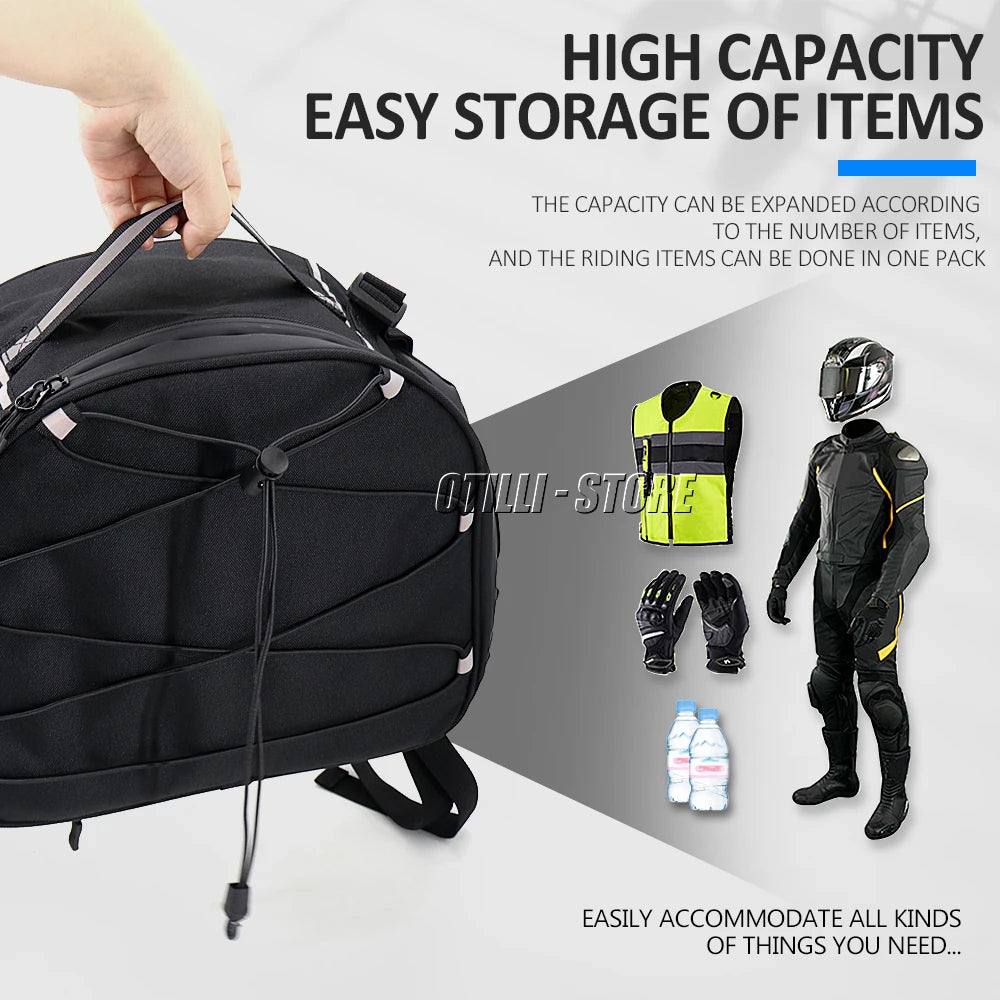 Otilli Motorcycle Tail Bag &ndash; Waterproof and Stylish Travel Luggage
