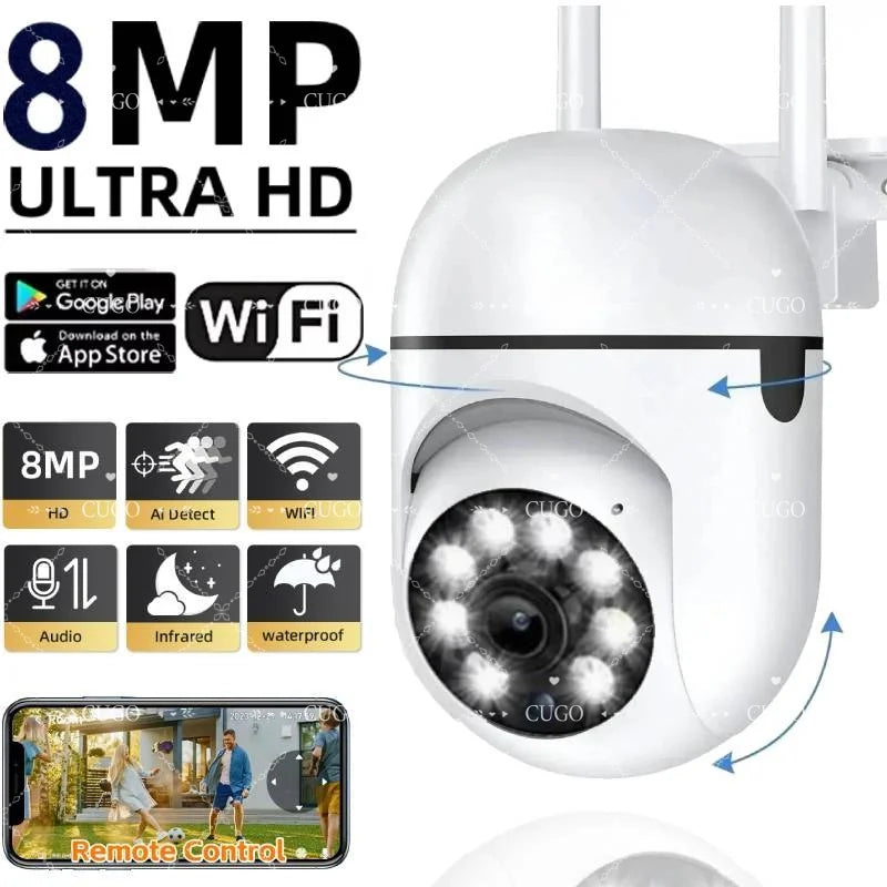 8MP AI Wireless Security Camera ONE 8MP Camera 32G / UK Plug