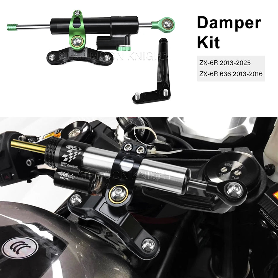 Kawasaki Ninja ZX-6R Steering Shock Absorber Bracket For Absorber Damper Kit 2013-2025