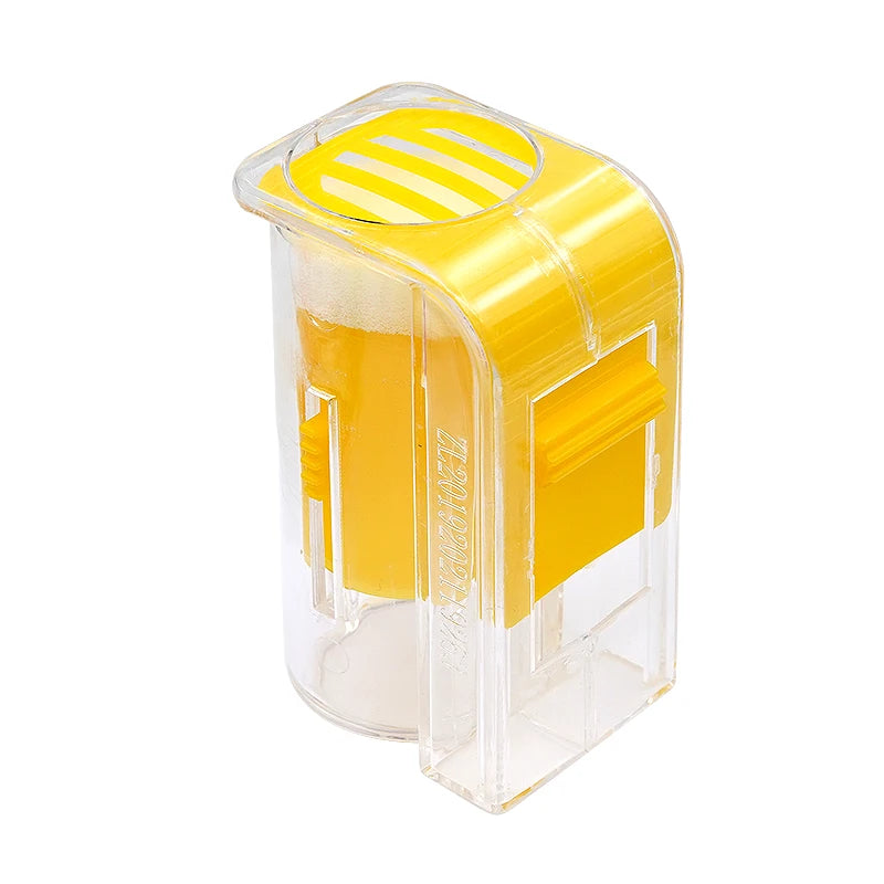 Queen Bee Marker Bottle Cage Handed Catcher &ndash; With Plunger Yellow