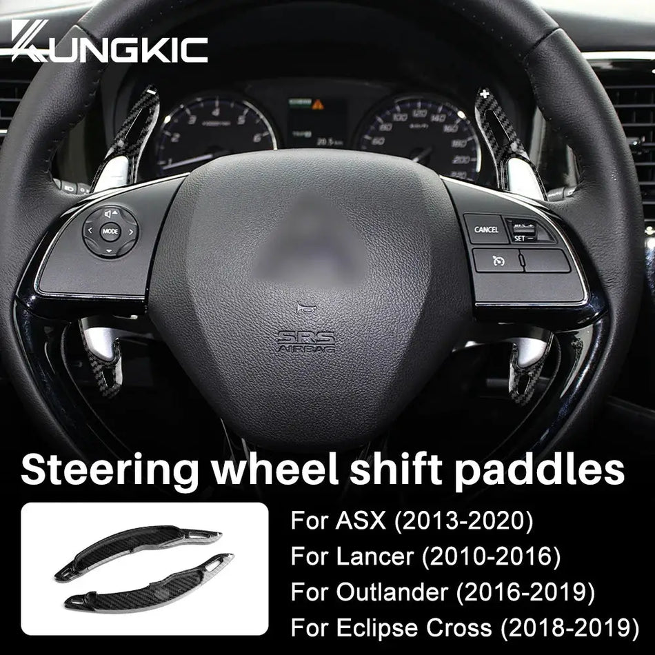 Steering Wheel Paddle Shifter Covers for Mitsubishi ASX Outlander Lancer by InterCyprus Trading Ltd