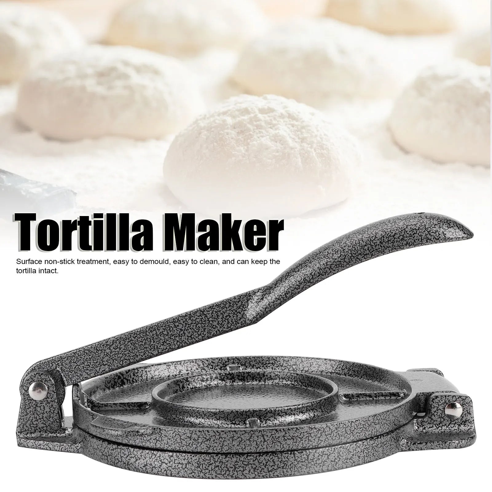 6.5in Tortilla Press Maker Aluminium Alloy &ndash; Durable Build Default Title