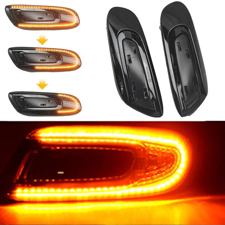 Flowing LED Side Marker Lights for Mini Cooper F55 F56 F57 by InterCyprus Trading Ltd