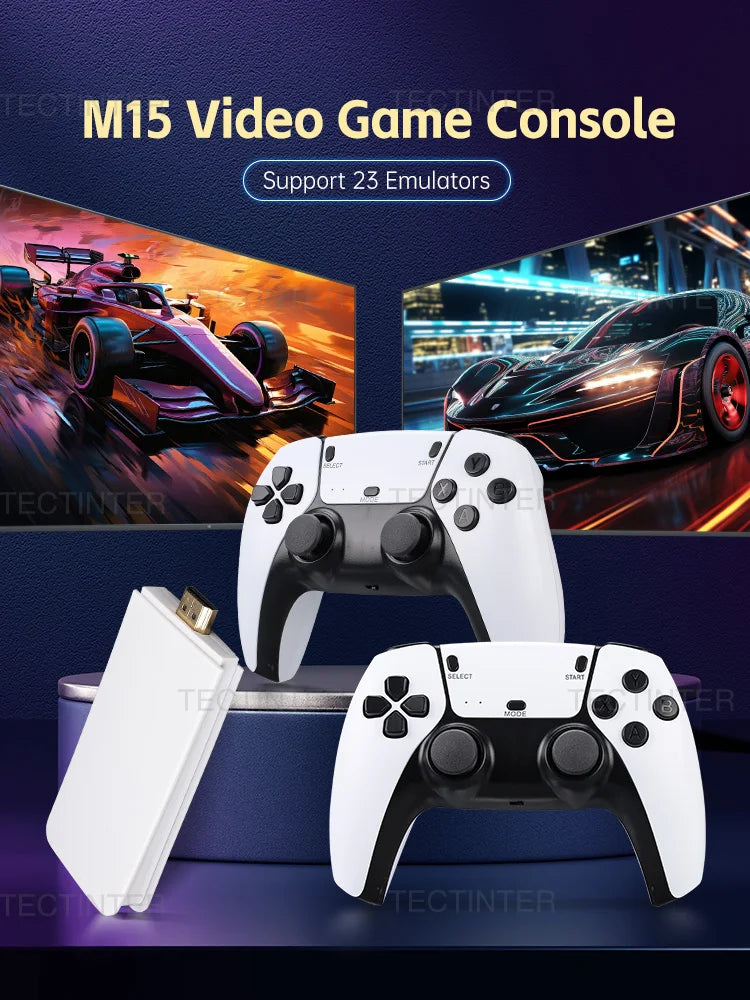 Buy M15 4K Retro Game Console - 20,000+ Games | Wireless Controllers