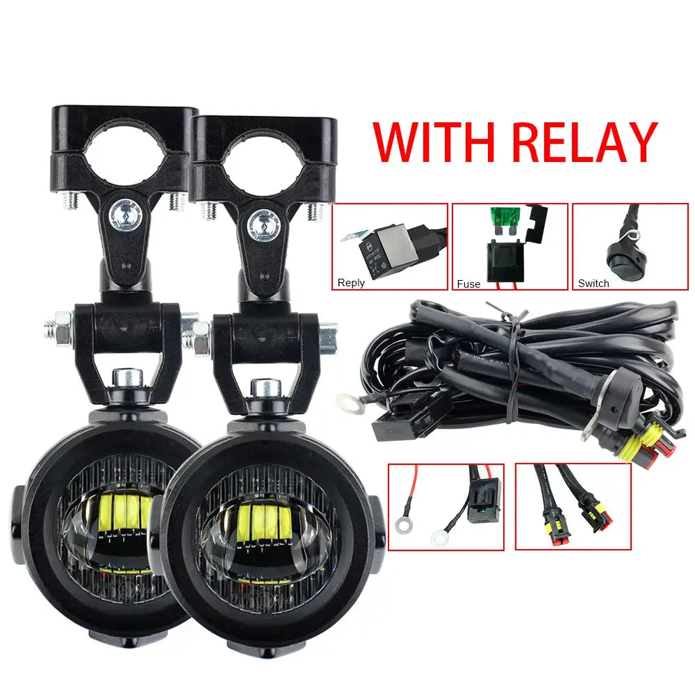 Motorcycle Fog Lights Upgrade LED Auxiliary Fog Light 40W 6000K for CB500X CB500F R1200GS F800GS F700GS F650 K1600 by InterCyprus Trading Ltd