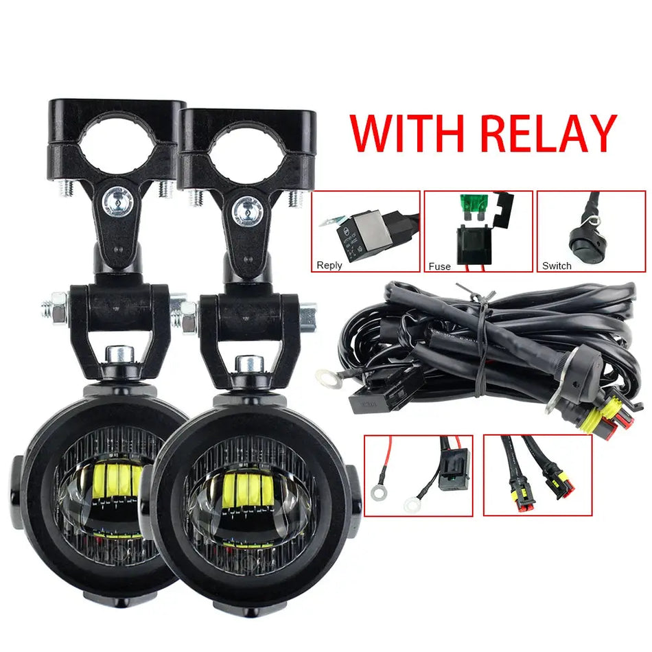 Motorcycle Fog Lights Upgrade LED Auxiliary Fog Light 40W 6000K for CB500X CB500F R1200GS F800GS F700GS F650 K1600 by InterCyprus Trading Ltd