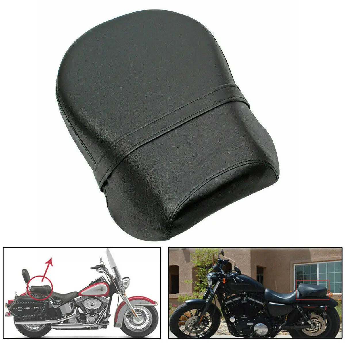 Motorcycle Rear Pillion Pad &ndash; Comfortable Soft Foam Cushion Default Title