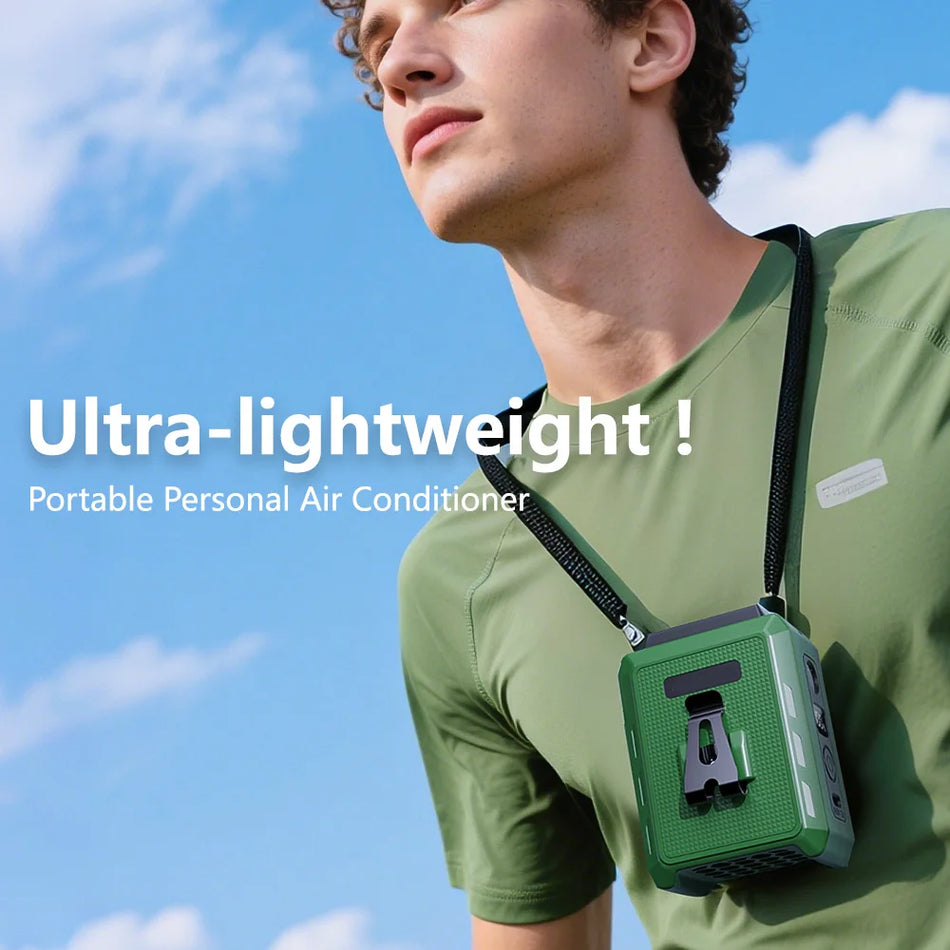 4000mAh Outdoor Portable Waist Fan &ndash; Rechargeable 5 Level Strong Wind