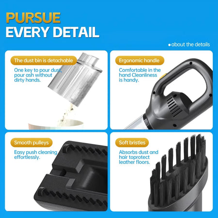 Strong Suction Wireless Handheld Vacuum &ndash; Compact Cordless