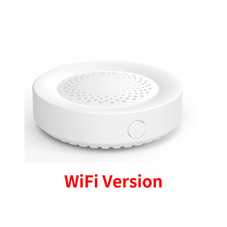 Tuya WiFi Siren Alarm - Smart Home Security 100dB Speaker, Alexa &amp; Tuya Compatible White WiFi Version