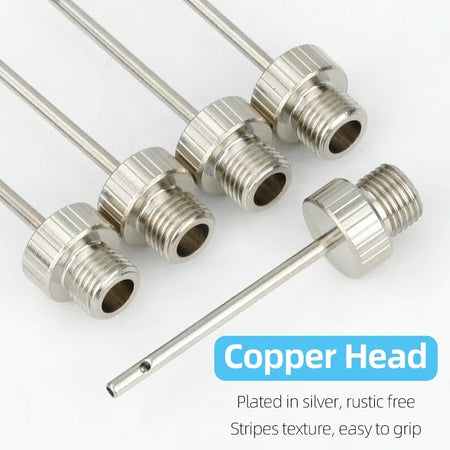 Deemount Pump Needle Adaptor &ndash; Durable Copper Head for Sports Ball Inflation