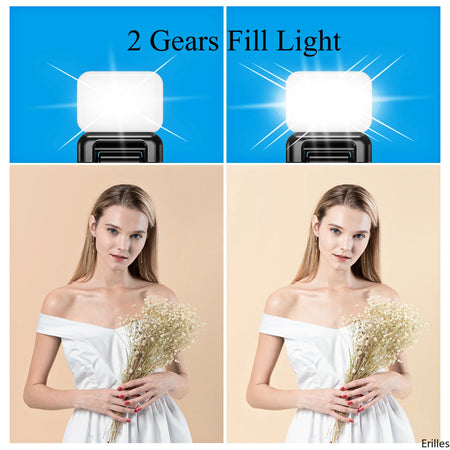 Erilles 1.67M Bluetooth Wireless Selfie Stick Tripod with Fill Light