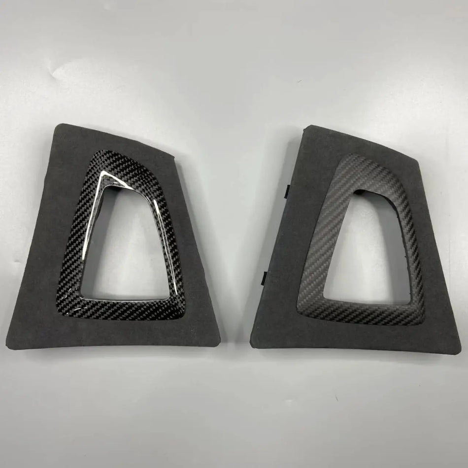 Only LHD 3PCS Real Carbon Fiber Gear Shift Base Knob Handbrake for BMW F30 F31 F32 F33 F36 F80 F81 F82 F83 F84 2012-2019 by InterCyprus Trading Ltd