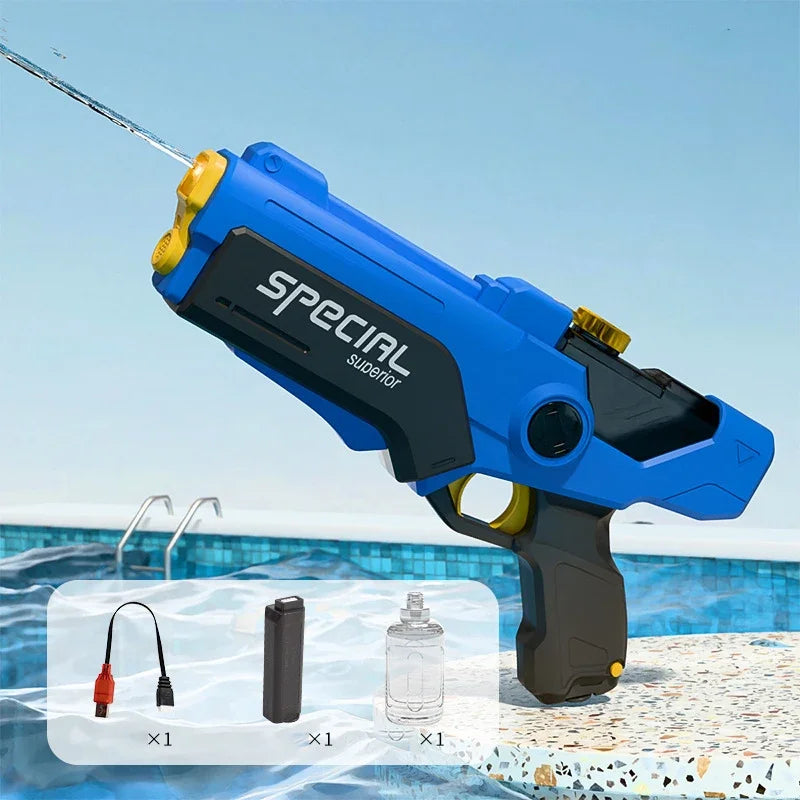 Electric Water Gun &ndash; High Pressure Beach Battle Fun blue
