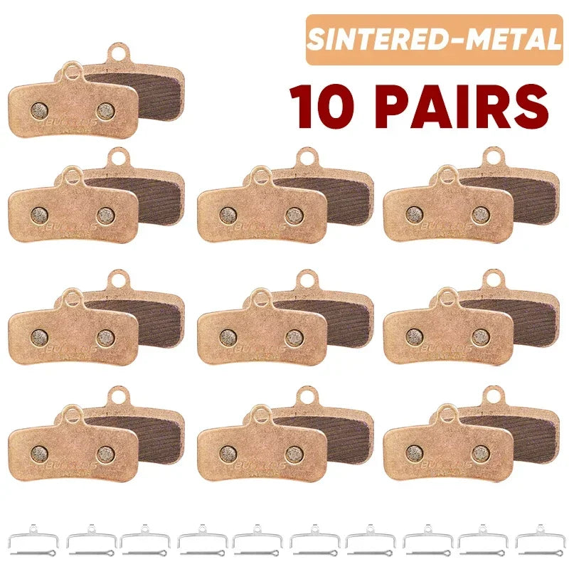 BUCKLOS Sintered-Metal MTB Brake Pads &ndash; High Wear Resistance Sintered 10Pairs