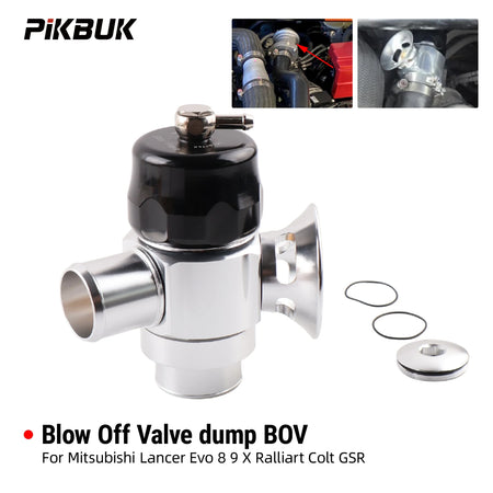 CNC Aluminum Dual Port Blow Off Valve for Mitsubishi Evo 8 9 X by InterCyprus Trading Ltd