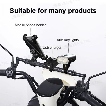 SEAMETAL Length Adjustable Extender Bar &ndash; Versatile Mounting Solution for Motorcycles and ATVs