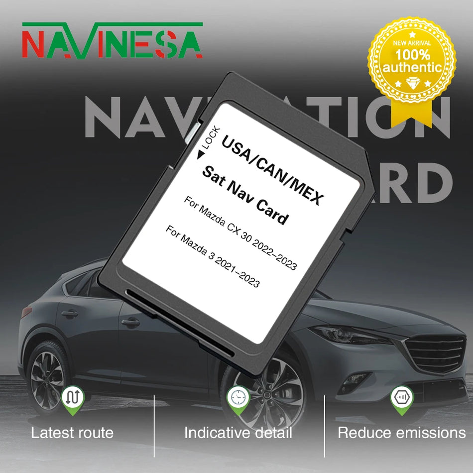 Mazda 3 CX-30 SD GPS Card 2023 North America &ndash; Latest Maps 16GB-for Mazda3 CX30