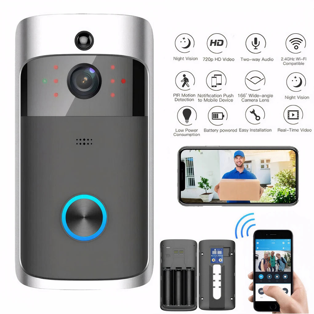 Wireless Visual Doorbell 720P &ndash; Remote Video Intercom