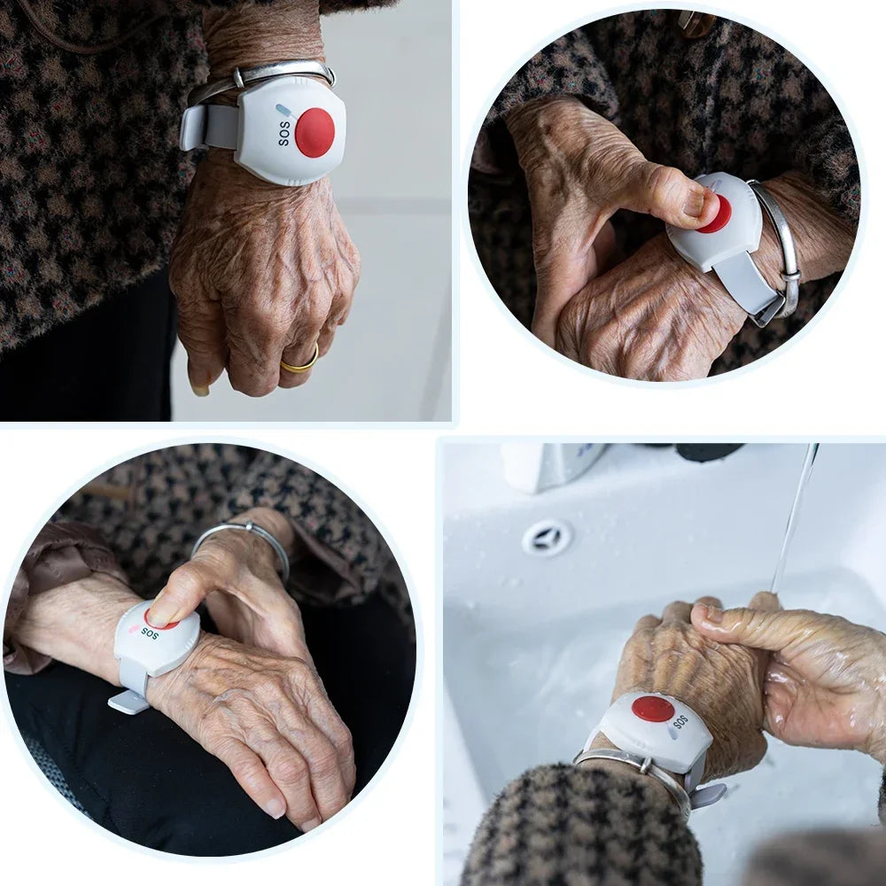 TP-309DR-2 Panic Button Bracelet - 433MHz SOS Alarm