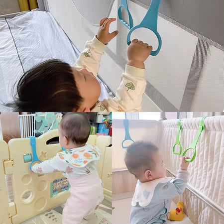 Children's Playpen Pull Ring for Crib - Baby Stand &amp; Toddler Arm Strength Aid
