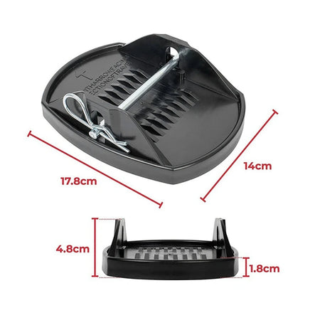 4 PCS Caravan Jack Pads - Enhanced Stability for RVs &amp; Trailers
