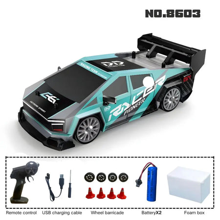 1:24 PYLRCC Mustang 4WD Remote Control Drift Racing Car 8603 B