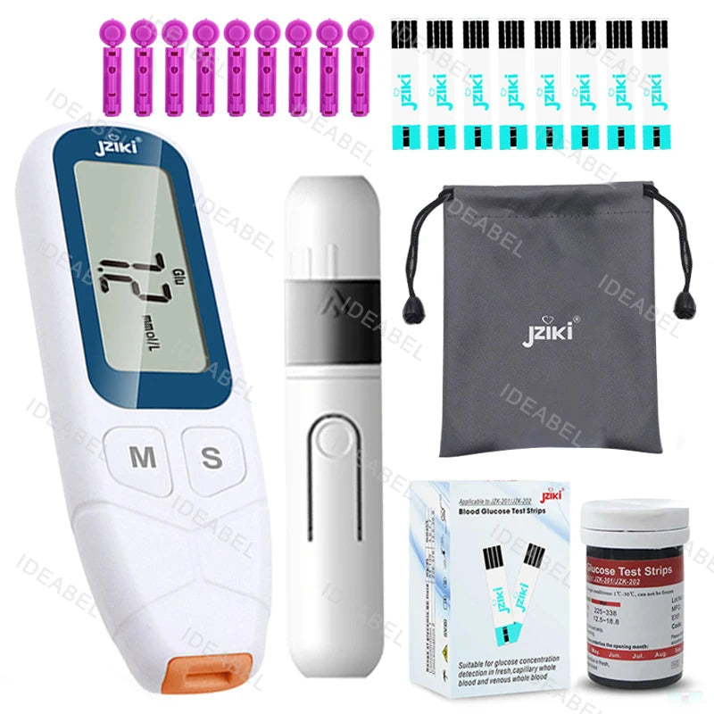 IDEABEL Blood Glucose Meter Glucometer &ndash; With 50 Strips