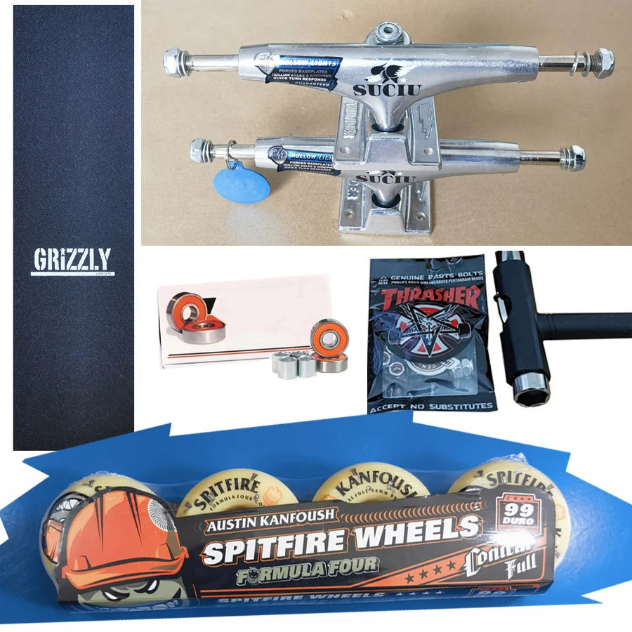 Spitfire Forged Thunder Trucks 5.25Inch &ndash; Chrome Bearings 54mm 99D