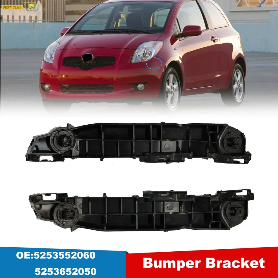 Left+Right Car Front Bumper Support Bracket Retainer For Toyota Yaris 2007 2008 2009 2010 2011 Left Right 5253552060 5253652050 by InterCyprus Trading Ltd