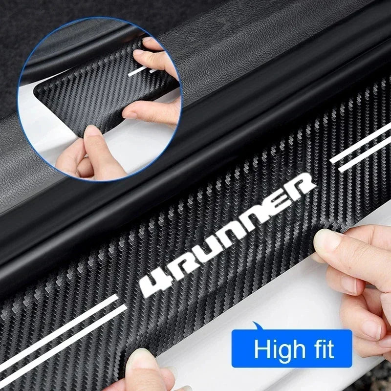 4Runner Logo Durų Slenksčio Apsaugos Anglies Pluošto Juosta 60cm