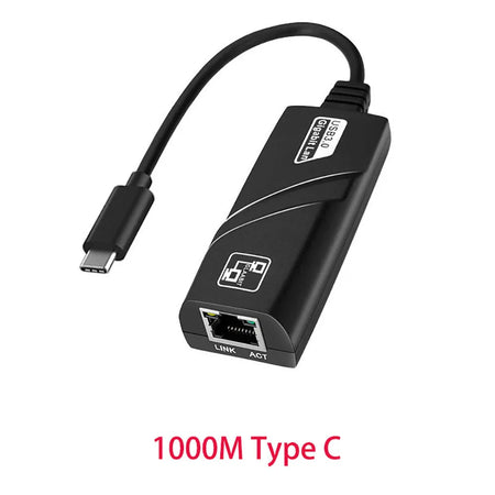 EOENKK 10/100/1000Mbps USB 3.0 Wired Ethernet Adapter &ndash; High-Speed Network Connectivity 1000M Type C