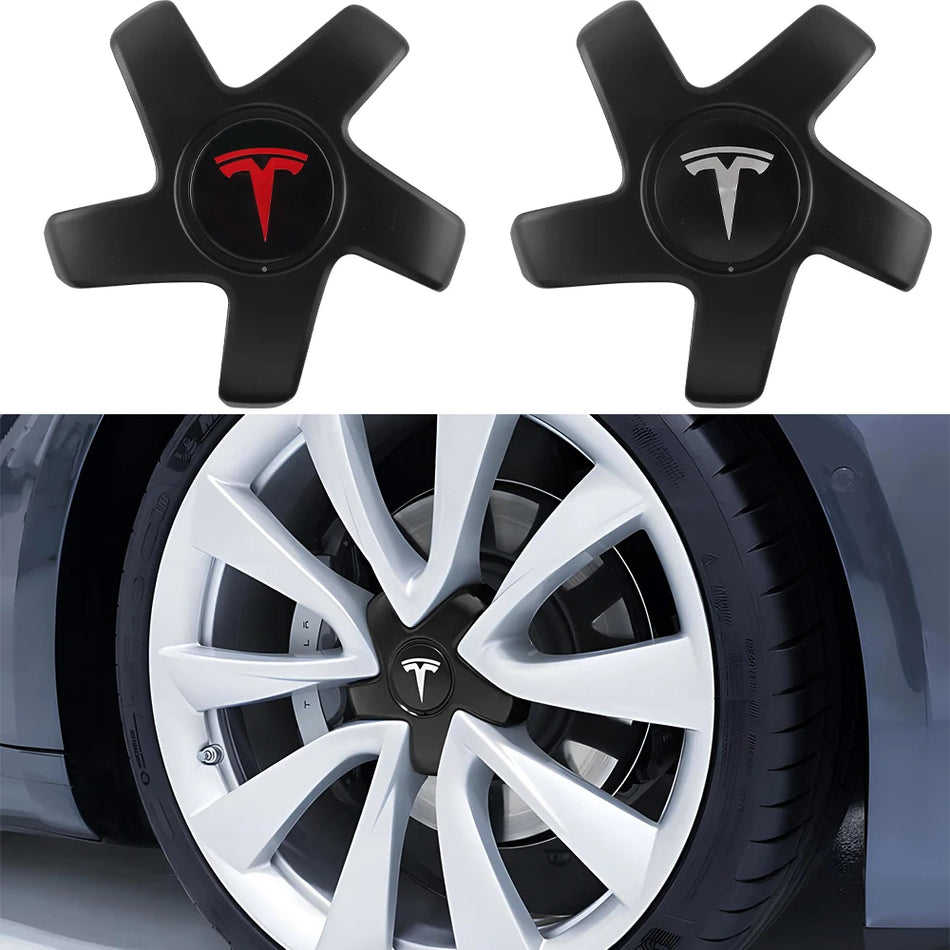 Wheel Hub Center Cover Emblem 19-Inch for Tesla Model 3 Model Y