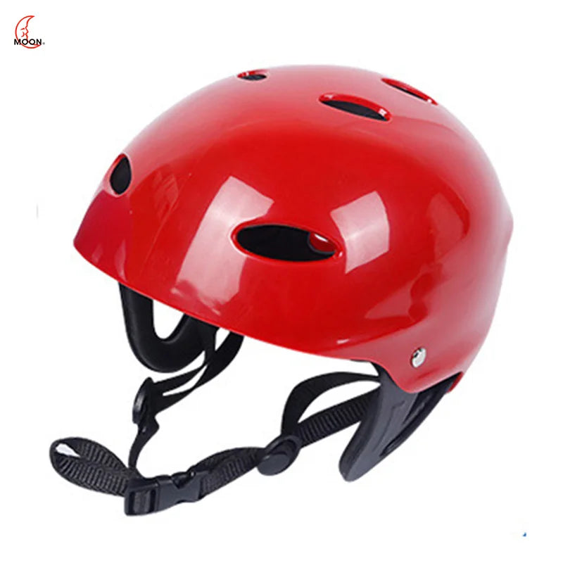 MOON Waterproof Surfing Helmet - Safety Certified for Kayaking &amp; Paddleboarding RED   L / CN (Origin)