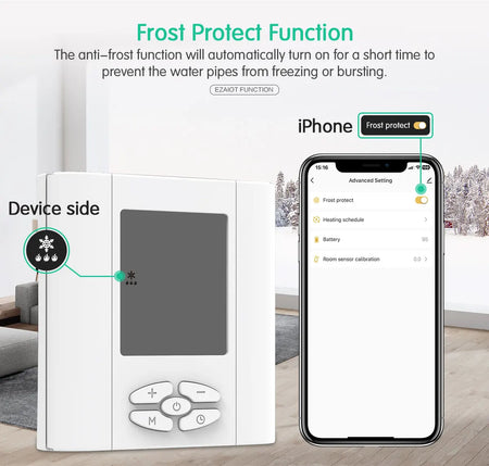 ZigBee Battery-Powered Thermostat &ndash; Alexa Google Ready