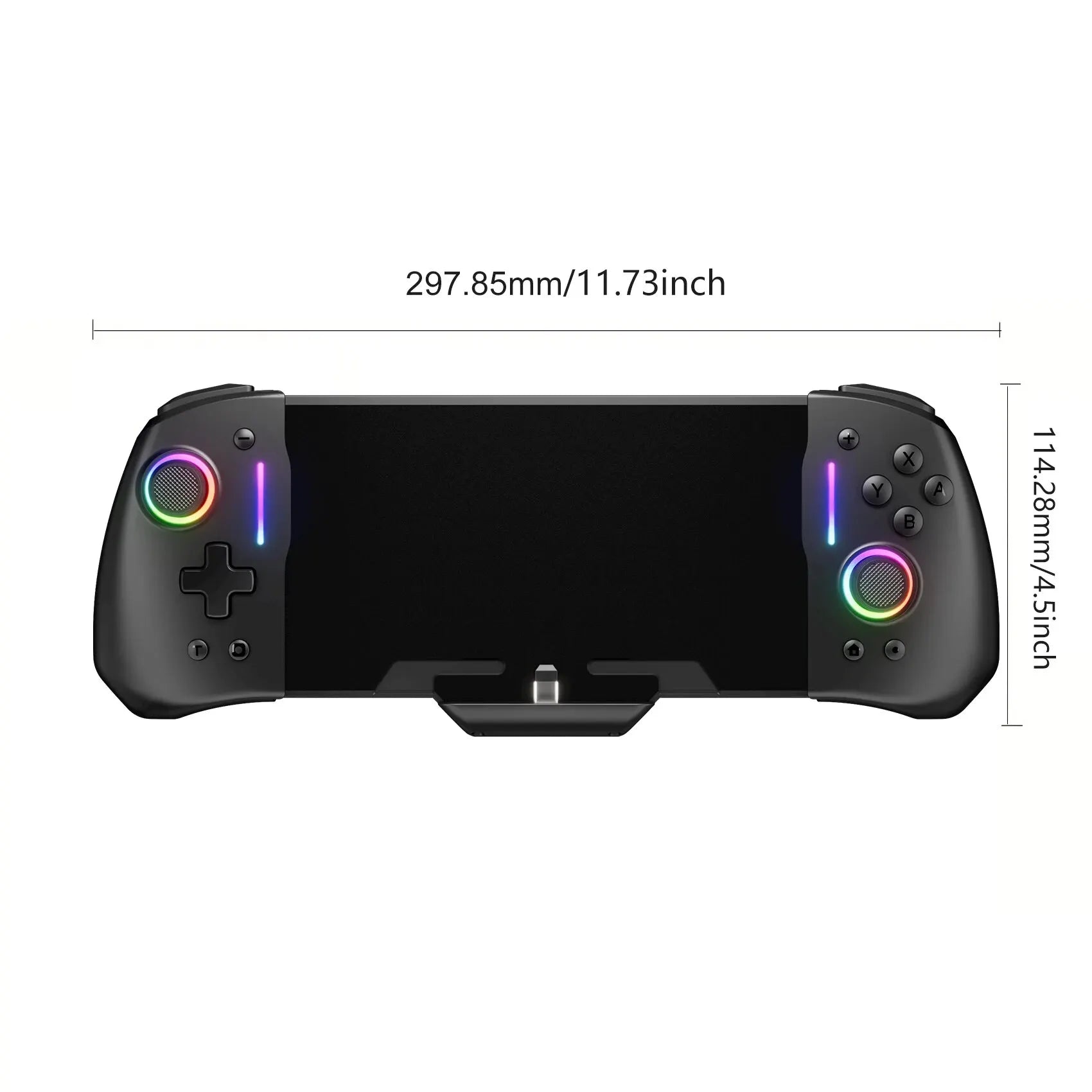 No Deadzone Enhanced Controller &ndash; Adjustable LED Light and Ergonomic Design Black