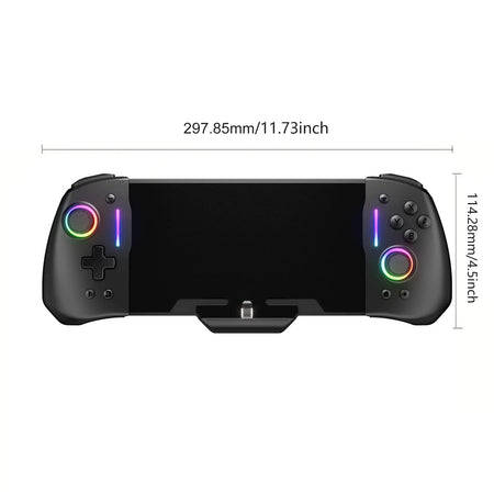 No Deadzone Enhanced Controller &ndash; Adjustable LED Light and Ergonomic Design Black