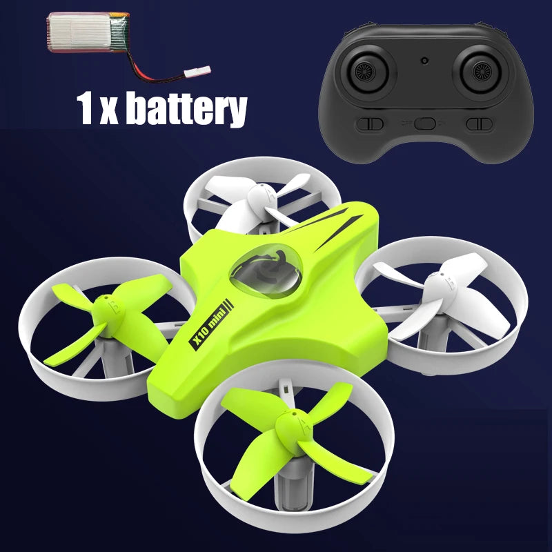 Hywiwine H10X Mini Drone with Headless Mode and 360-Degree Flip green 1 battery