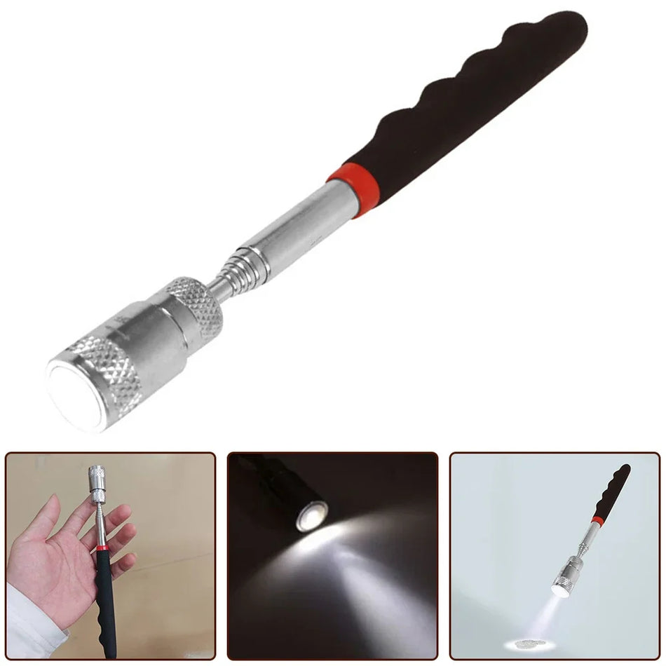 Extendable LED Magnetic Pickup Tool for Nuts and Bolts - DAZZLEEX