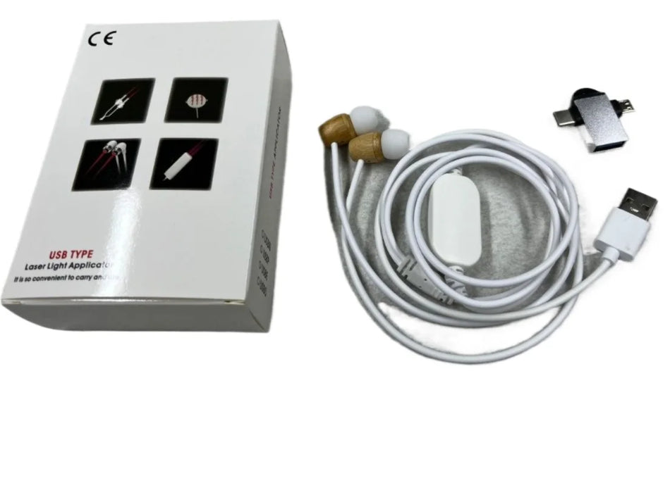 USB öron röd ljusbehandling enhet för tinnitus och öronvård 