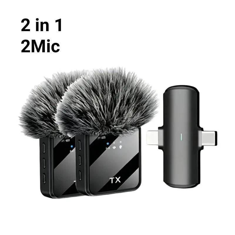 KEBIDUMEI Wireless Lavalier Microphone for iPhone Android 3.5mm for Radio Live Recording Noise Reduction Mini Microphone by InterCyprus Trading Ltd