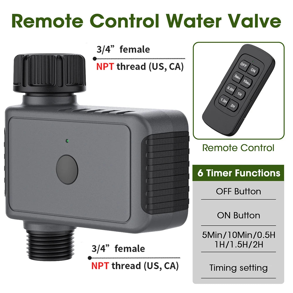 Intelligent Irrigation Timer &ndash; Automatic Remote Control Watering System US version(NPT)