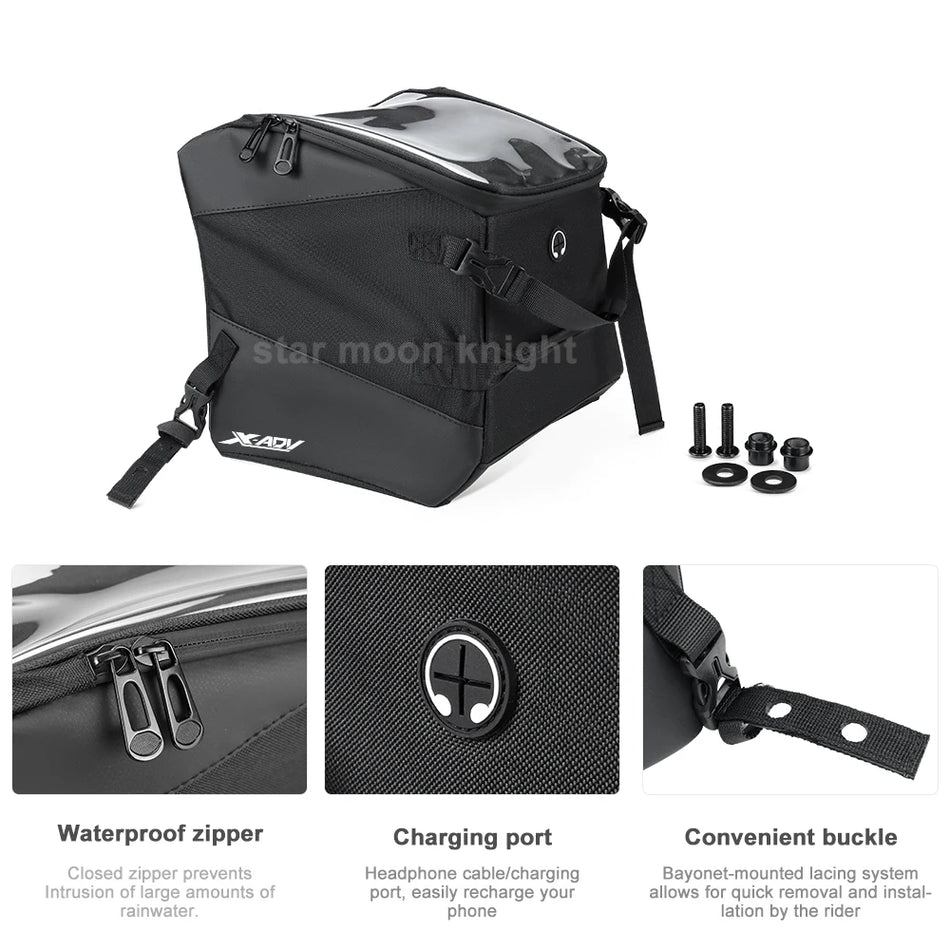 Τσάντα ρεζερβουάρ Honda XADV 750 από νάιλον, θήκη αποθήκευσης για μοτοσυκλέτες NSS και FORZA 750, εύκολη πρόσβαση