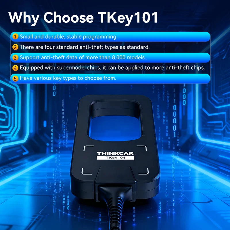 Programmatore di chiavi auto Thinkcar Tkey101 con lettura e scrittura di chip