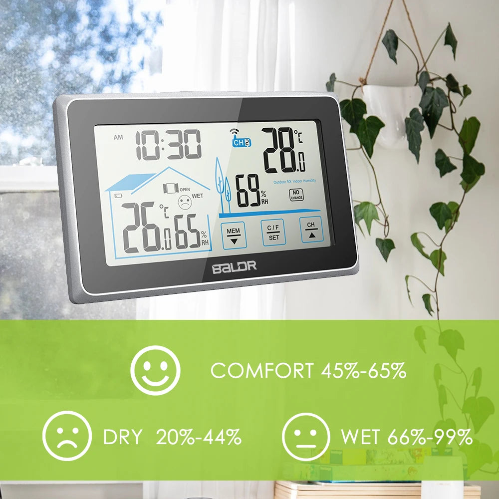 Baldr Wireless Weather Station - Large Touch Screen